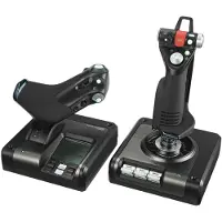 Saitek Joystick - Filaire - G - X52 Pro Flight Control Panel - Compatible PC - Noir