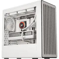 Havn BF 360 Flow, tour de taille moyenne, PC, blanc, ATX, E-ATX, Mini-ATX, Mini-ITX, ABS (acrylonitrile butadiène styrène), nylon, SGCC (acier galvanisé à chaud), silicone, verre trempé, zinc, gaming