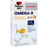 Queisser Pharma GmbH & Co. KG Doppelherz system OMEGA-3 family, 60 comprimés