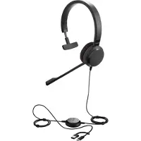Jabra Evolve 30 II, filaire, bureau/centre d'appels, 150 - 7000 Hz, 171 g, casque, noir