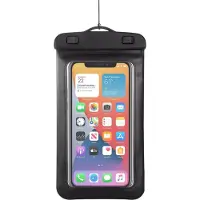 Wave -WATERP-PHONE mobile phone case (5.5") Pouch case Black, Transparent (Universel), Coque pour téléphone portable, Noir, Transparent