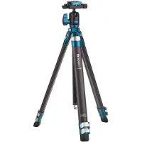 Benro TCB13N00P Cyanbird Mini Stativ Kit (Carbone, Métal), Trépied, Bleu, Noir