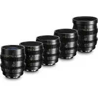 Thypoch Simera-c 5 Lens Kit 21/28/35/50/75 Mm T1.5 E-mount Camera Lens Argenté