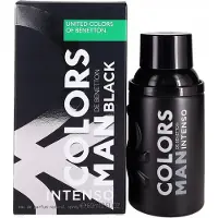 Benetton Colors Man Black Intenso, eau de parfum pour homme, 60 ml