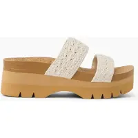 Reef pour femme. CJ8611 Sandales Cushion Vista Higher white (38.5), 5 à 8 cm, Aucun, Casuel