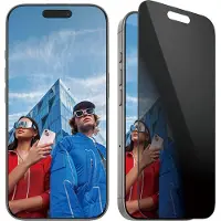 PanzerGlass Protection d'écran Privacy Ultra-Wide Fit Anti-bactérienne avec applicateur pour Apple iPhone 16 Pro