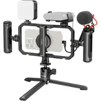 SmallRig Kit vidéo tout-en-un pour les créateurs sur smartphone avec système audio et éclairage Full Quick Pro Edition 4704