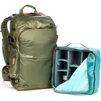 Shimoda Kit de démarrage Explore V2 30 (Sac à dos photo, 30 l), Housse pour appareil photo, Vert