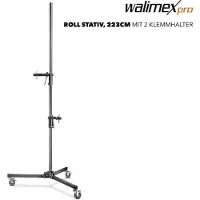 Walimex Trépied Trépied à roulettes , 223 cm, avec 2 pinces