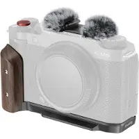 SmallRig 5260 Plaque de montage en L avec poignée en bois pour Fujifilm X-M5, noir