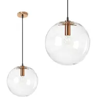 Toolight Lampe Suspendue APP039-1CP Lassi 20cm Rose Gold