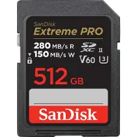 SanDisk Carte mémoire SDSDXEP-512G-GN4IN 512 Go SDXC UHS-II Classe 10