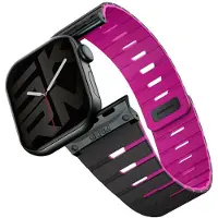 Skinarma Strap Gemini for Apple Watch 42/41/40 mm midnight (Acier inoxydable, Plastique, Silicone), Sangles de montre, Noir