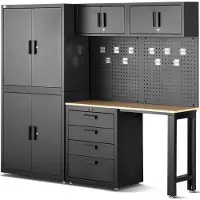 HBM Système d'atelier premium , 8 pièces, noir mat