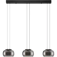 Nova Luce Suspension moderne Bios 3 lumières noir