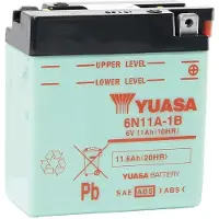 Yuasa Batteries 6N11A-1B 11 AH