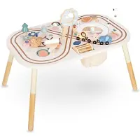 Mamabrum Table d'activités Bois- Table d'appoint éducative - - 10 en 1 - Animaux - 3 ans et plus