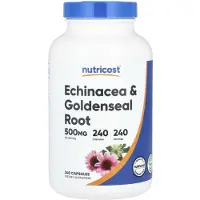 Nutricost , Racines d'Échinacée et d'Hydraste, 500 mg, 240 gélules