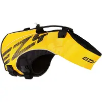 EzyDog x2 Boost Veste de sauvetage Board Boating Dog Friendly Paddle Board Superior Bolioyance Rescue Handle Kacket (XL Yellow)