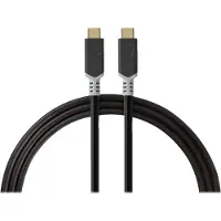 Nedis Câble USB | USB 3.2 Gen 2x2 | USB-C mâle | USB-C mâle | 100 W | 4K@60Hz | 20 Gbps | Plaqué or | 2,00 m | Rond | PVC | Argent | Boîte