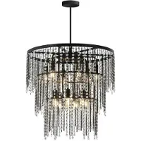 Toolight Lampe Suspendue APP1314-CP Black