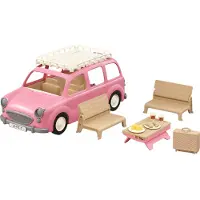 Sylvanian Families Family Picnic Minivan Figures Rose Enfants