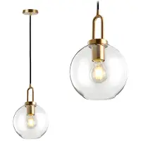 Toolight Lampe Suspendue APP629-1CP Gold