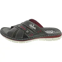 Rieker Mule anthracite / rouge / blanc
