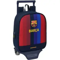 Safta Sac à dos FC Barcelona 26/27, 6 litres, avec roulettes, couleur bleue. Pour enfants, couleur bleue, taille unique