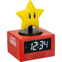 Paladone Réveil Super Mario, icône du jeu vidéo, Super Star, 15 cm