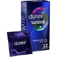 Durex Préservatifs retardants - Prolongation - x12 - 5% benzocaine - En latex - Adulte