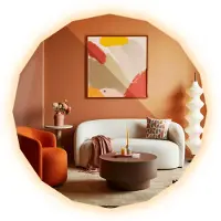 Tulup (80x80 cm) Miroir Salle De Bain LED Polygonal Lumière Chaude Miroir Lumineux Géométrique
