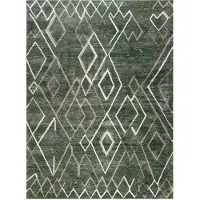 FRAAI Tapis berbère | Blend Diamond Vert | 160x230cm | Vert | Rectangulaire | Tapis