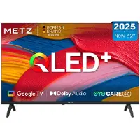 METZ-WERKE Téléviseur Metz QLED 32MQF7030Z, écran 32 pouces, résolution HD, fréquence de 60 Hz, Smart TV avec Google TV, HDR10, Dolby Audio