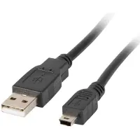 Lanberg - Câble USB CA-USBK-10CC-0003-BK USB A 2.0 mâle vers Mini USB mâle 30 cm noir