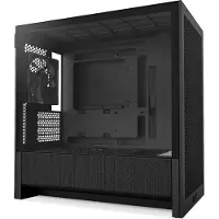 NZXT H3 Flow (2025) All Black Midi Tower mATX Gaming Gehäuse schwarz mit Glasfenster