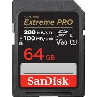SanDisk Carte mémoire SDSDXEP-064G-GN4IN 64 Go SDXC UHS-II Classe 10