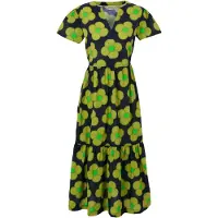 Regatta Orla Tier Midi Short Sleeve Dress Noir 36 Femme