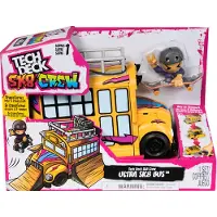 Tech Deck Ted Sk8 Crew Bus With 3 Ramp Park Jaune Enfants