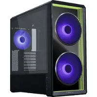 Lian Li Lancool 217 INF, tour de milieu, PC, noir, ATX, E-ATX, Micro ATX, Mini-ITX, SSI EEB, motif léopard, verre trempé, bois, pour la maison/le bureau
