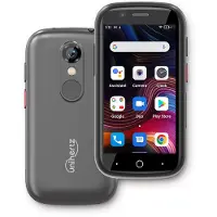 Unihertz Jelly 2E (64 Go, Silver, 3", Double SIM hybride, 4G), Téléphone portable, Argent, Gris