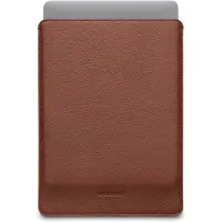 WOOLNUT Leather Sleeve -suojatasku 14" MacBook Pro, konjakki (14", Apple), Sac pour notebook, Marron