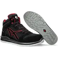 Albatros Bottes de sécurité CLIFTON MID taille 43 noir/rouge S3 SRC EN ISO 20345:2011
