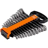 Bahco Jeu De Clés Mixtes Metric Combination Flat Set With Micromate Finish 12 Unités
