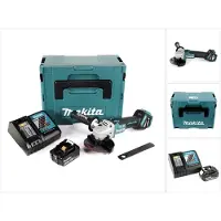 Makita DGA 513 RT1J Meuleuse d'angle sans fil 18V 125mm Brushless + 1x batterie 5,0Ah + chargeur + Makpac