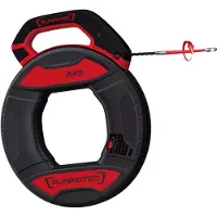 Runpotec RUNPO 5, torsadé, 20 m, Ø5,3 mm, dispositif professionnel d'insertion de câbles, avec boîtier en plastique, 1 pièce.