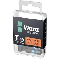 Wera 840/1 IMP DC Hex-Plus 6,0 x 25 mm DIY-Box (Clé Allen)