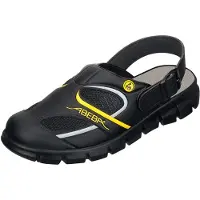 ABEBA Chaussures de travail Dynamic ESD Clog noir/jaune, taille 38 (38)