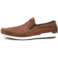 Rieker Chaussons de ville pour hommes, couleur marron, style décontracté