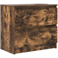 vidaXL Armoire TV chêne fumé 60x35x54 cm Bois composite